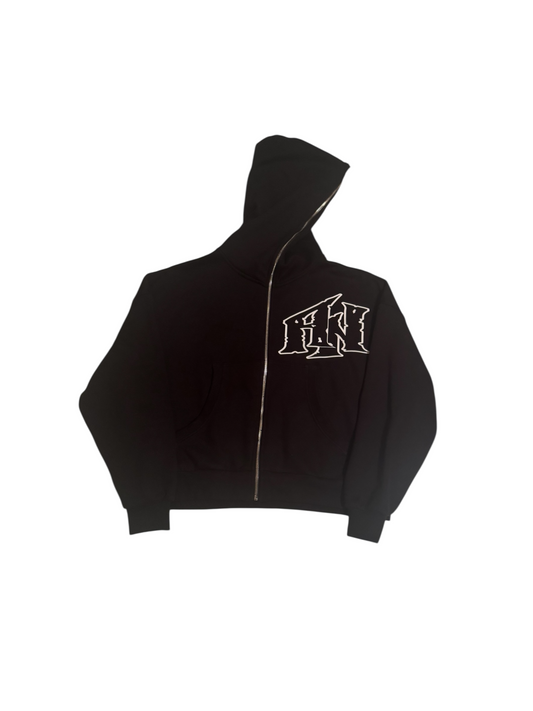 AN Full Zip-Up Trademark Hoodie