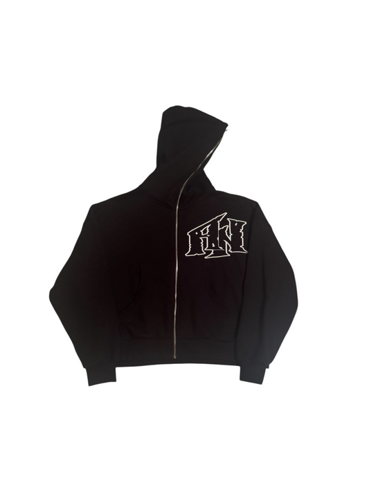 AN Full Zip-Up Trademark Hoodie