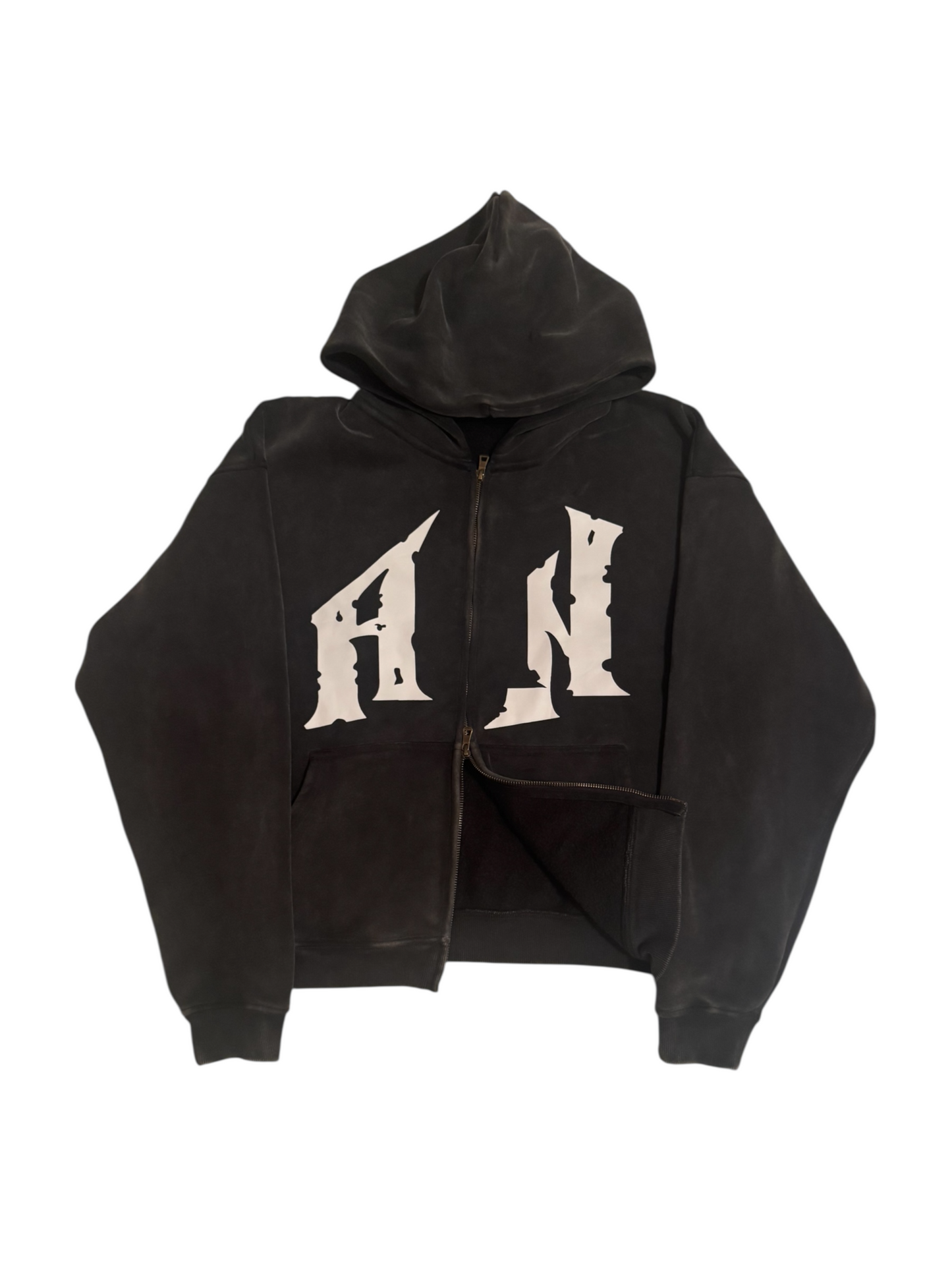 AN Trademark Double Zip-Up Hoodie