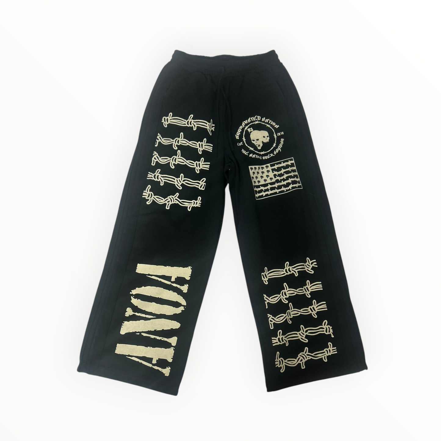 An War Ready Military Zip-Up Sweat-Pants