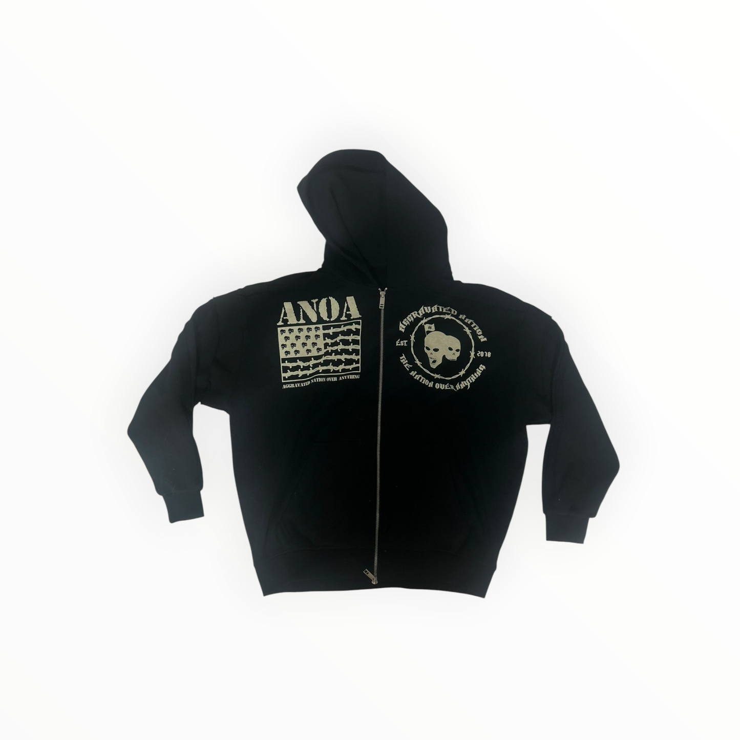 AN War Ready Military Zip-Up Jacket
