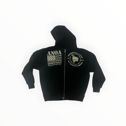 AN War Ready Military Zip-Up Jacket