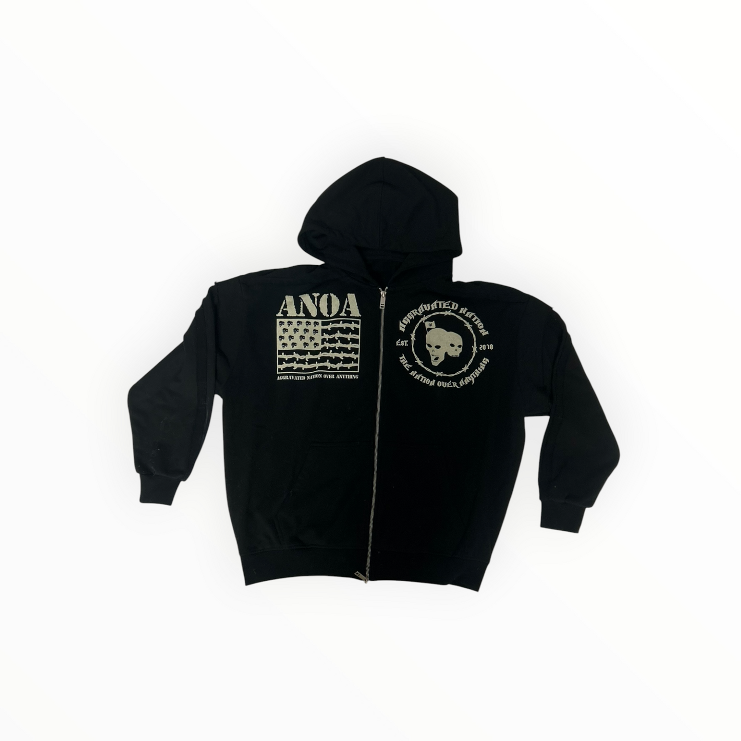 AN War Ready Military Zip-Up Jacket
