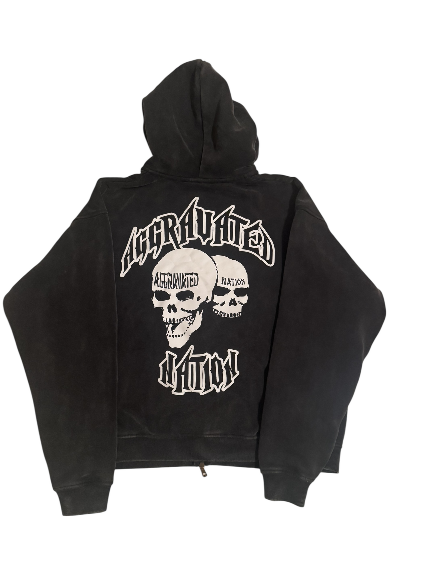 AN Trademark Double Zip-Up Hoodie
