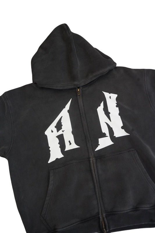 AN Trademark Double Zip-Up Hoodie