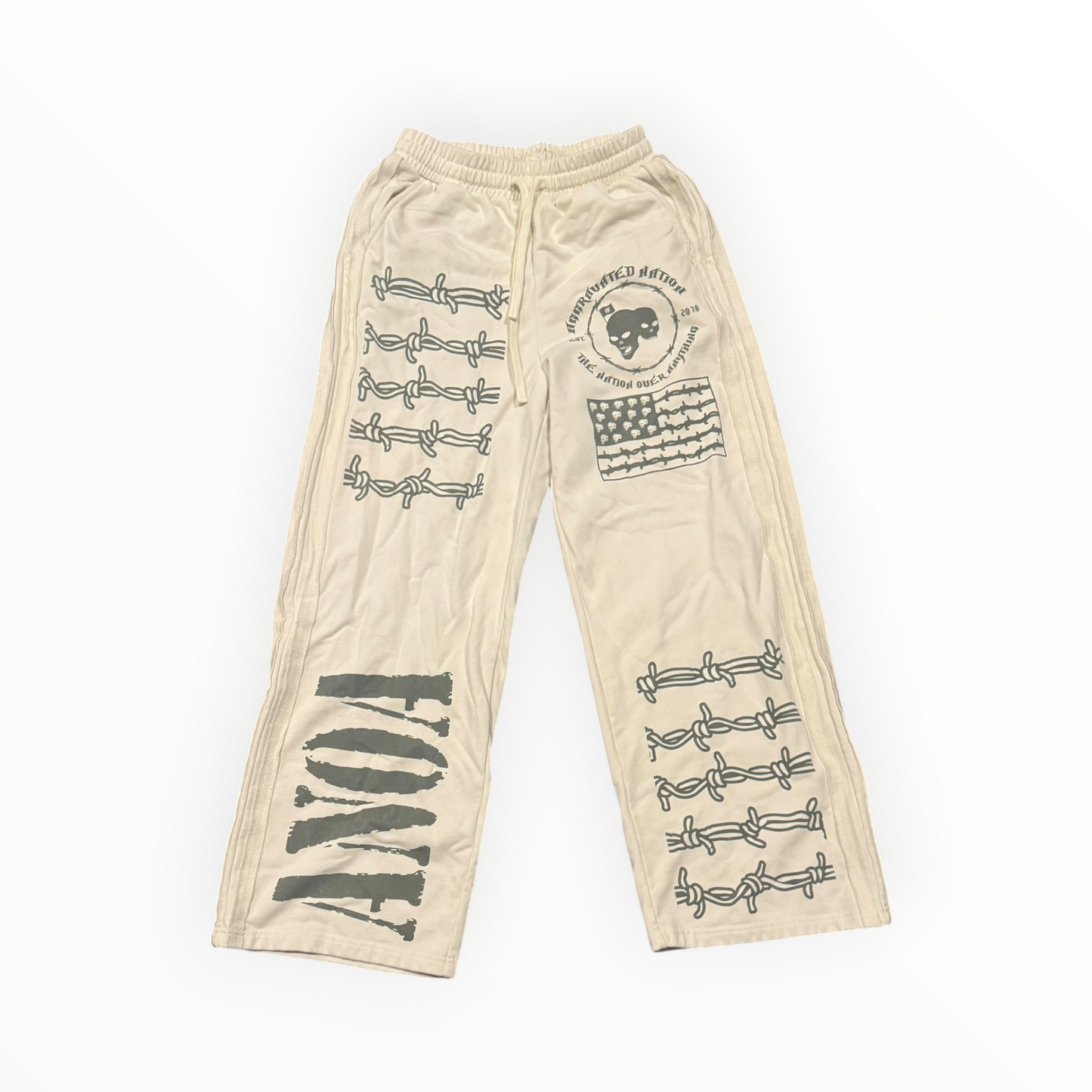 An War Ready Military Zip-Up Sweat-Pants