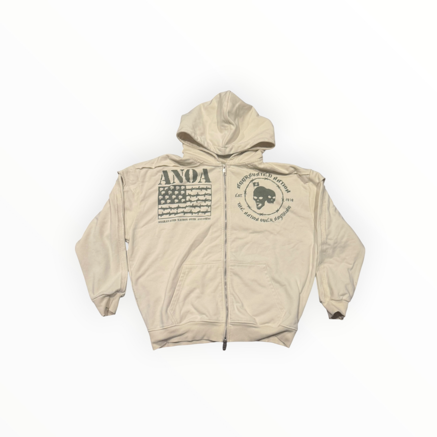 AN War Ready Military Zip-Up Jacket