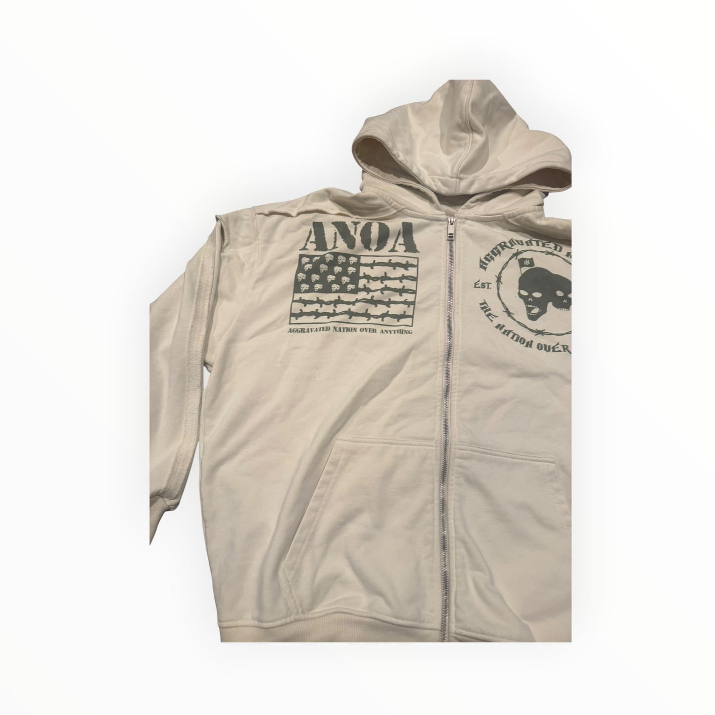 AN War Ready Military Zip-Up Jacket
