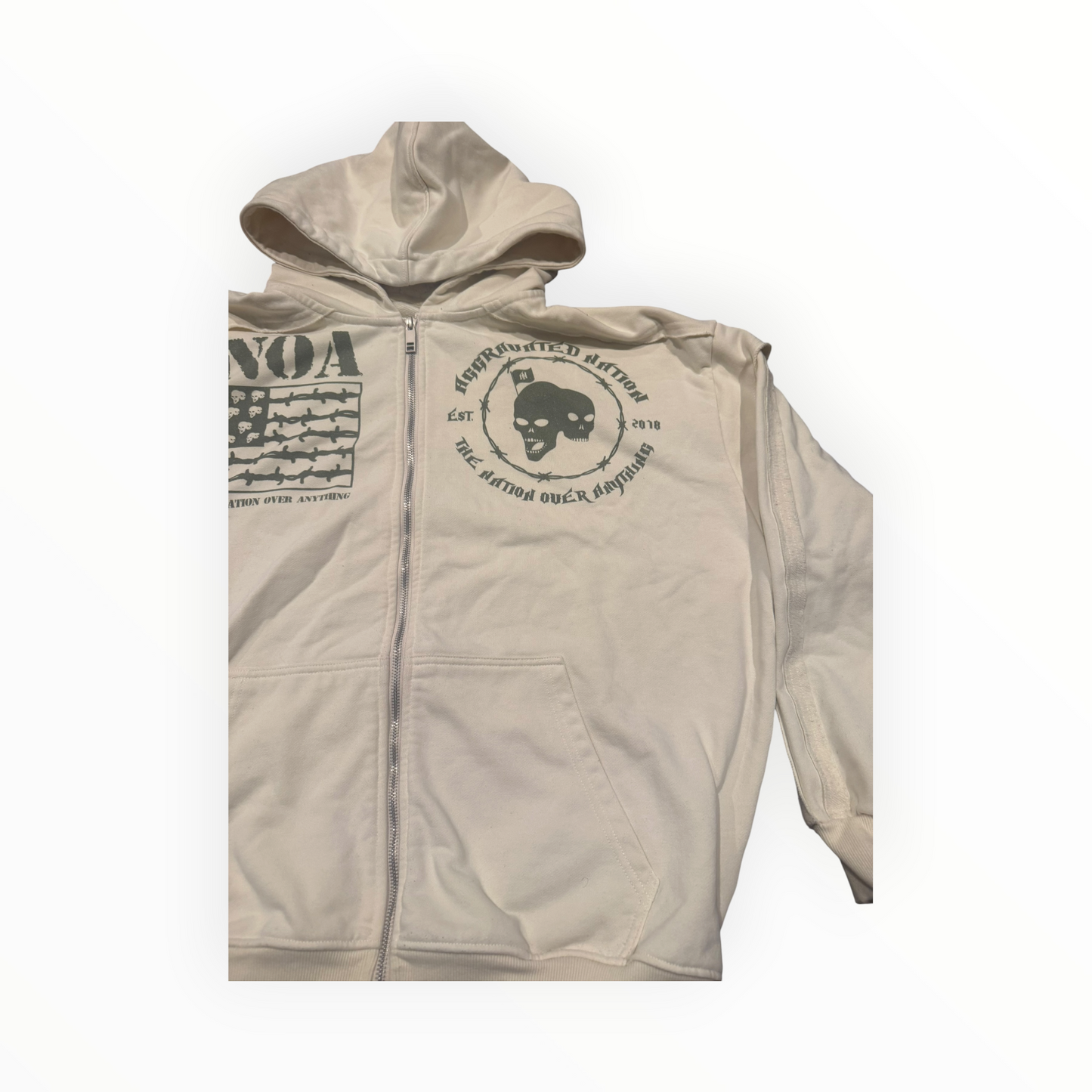 AN War Ready Military Zip-Up Jacket
