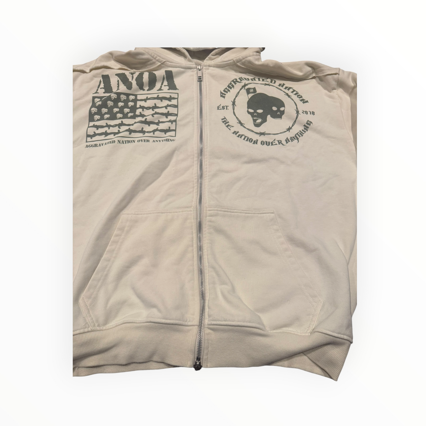 AN War Ready Military Zip-Up Jacket