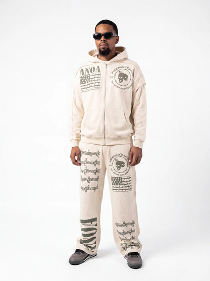 AN War Ready Military Zip-Up Jacket
